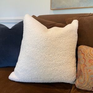 Two Calvin Klein Sherpa Pillow Covers